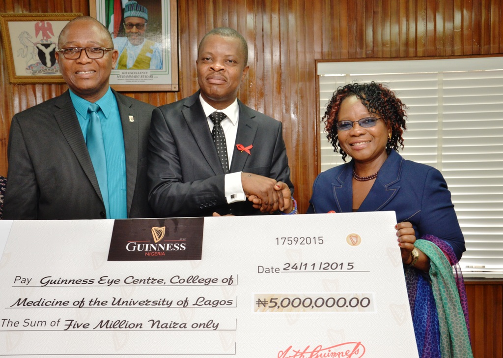 Guiness donates to LUTH
