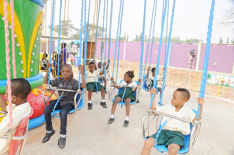 Children enjoying one of the facilities at the Park    (2)