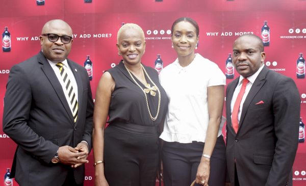 Kufre Ekanem, Corporate Affairs Adviser, Nigerian Breweries Plc; Ruth Osime, Editor, ThisDay Style; Mrs. Ngozi Princewill-Utchay, CEO, Artelier Lifestyle Consultants; Chidike Oluaoha, Senior Brand Manager, Amstel Malta; at the official launching of Amstel Malta’s new campaign, Why Add More held in Lagos… recently